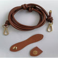 Leather Bag Strap with Gold Hardware